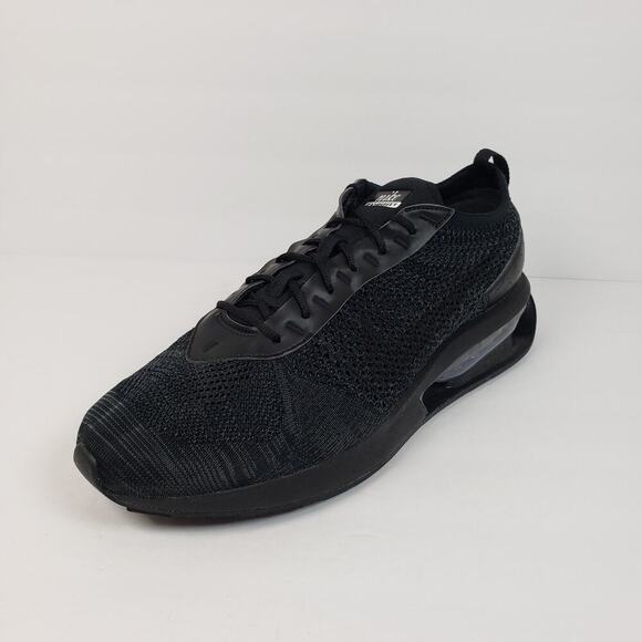 Nike Air Max Flyknit Racer Mens Size 13 Triple Black Running Sneaker Shoes main image 10